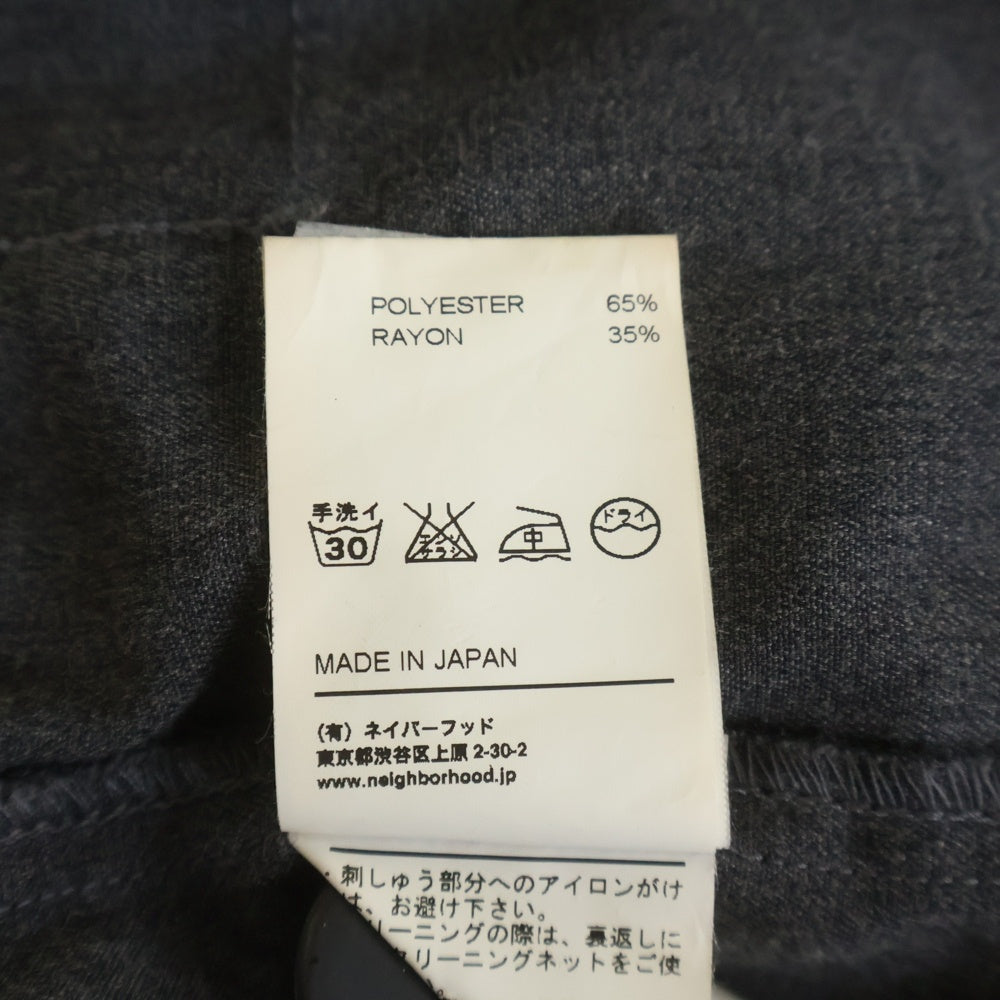 NEIGHBORHOOD(ネイバーフッド) 11SS FIXX.47 ER-JKT 背面刺繍ジップアップ ジャケット 111BRNH-JKM01 グレー