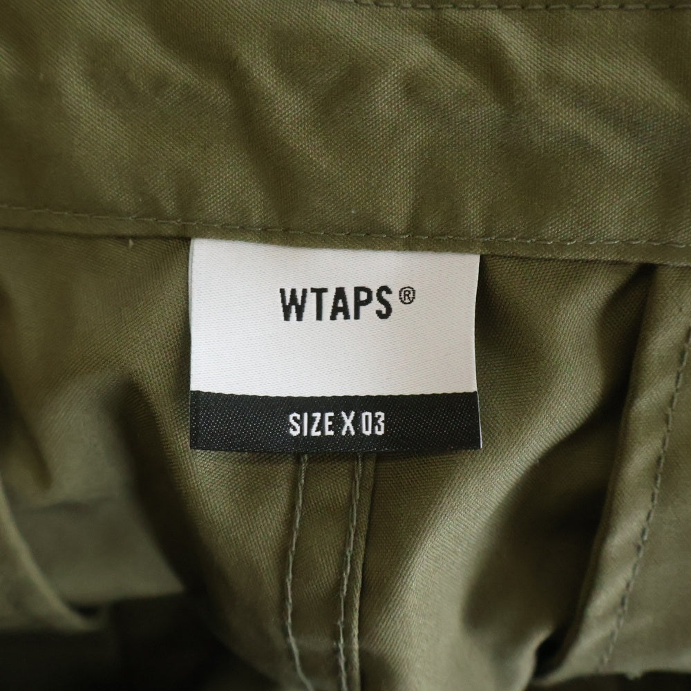 WTAPS(ダブルタップス) NYCO.OXFORD MILS0001 SHORTS オックスフォード カーゴショートパンツ カーキ 231WVDT-PTM06