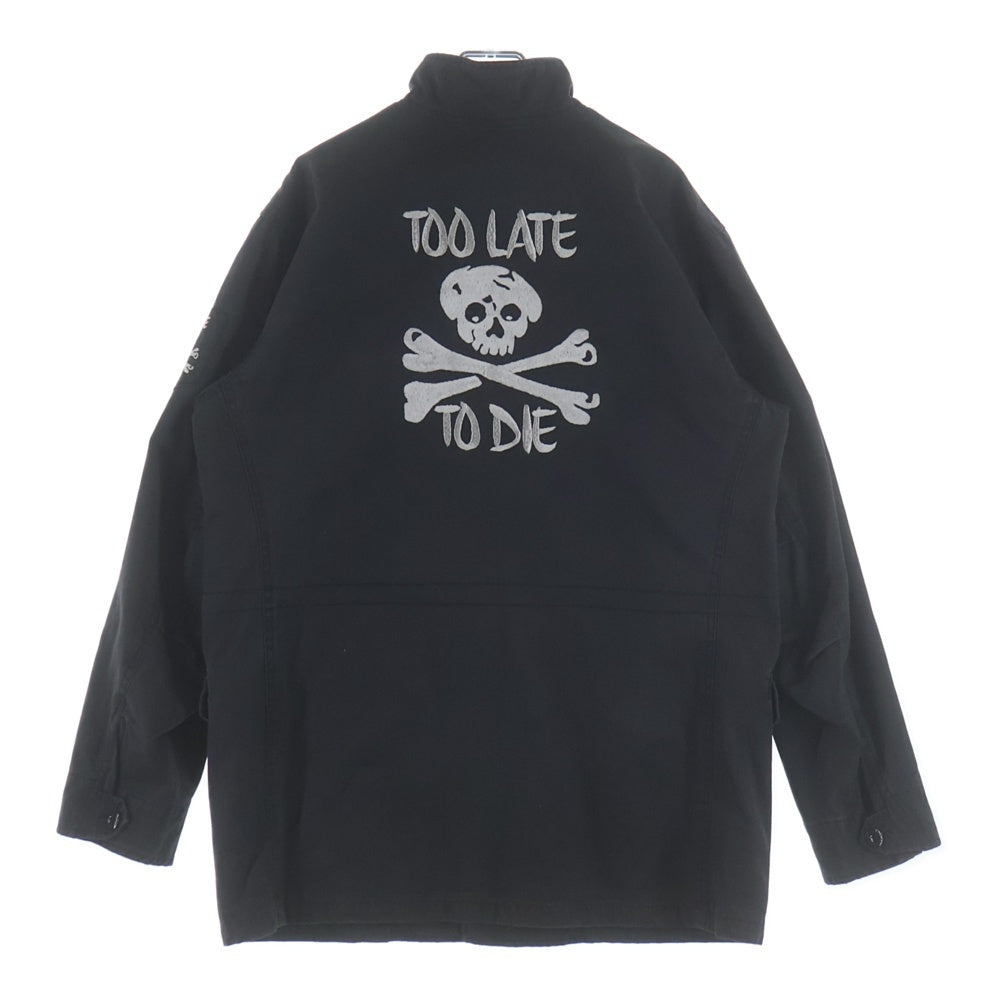 WTAPS(ダブルタップス) M-65 too late to die ジップアップ ミリタリージャケット ブラック