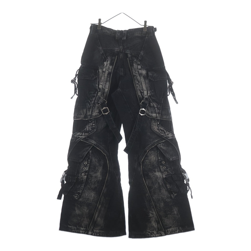 Personsoul(パーソンソール) Strap Tactical Wid denim ストラップ タクティカル ワイドデニム ブラック