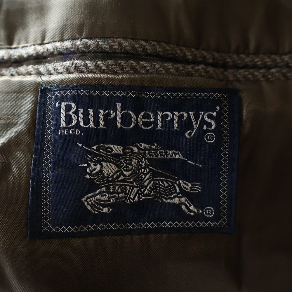 BURBERRY(バーバリー) ツイードジャケット ヘリンボーン柄 ピュアウール ブラウン