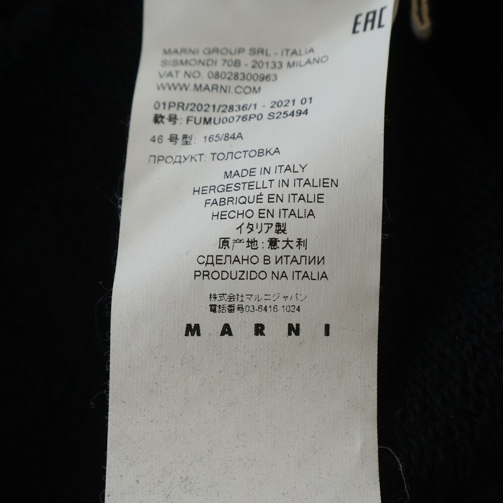 MARNI マルニ 21SS オーバーサイズ フラワープリント フーディーパーカー FUMU0076P0 S25494 ブラック MARNI(マルニ) 21SS オーバーサイズ フラワープリント フーディー