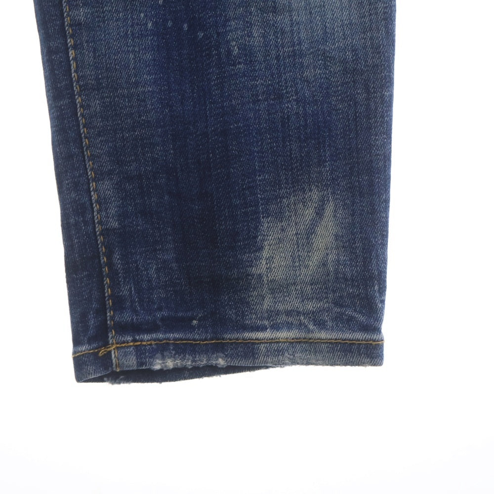 DSQUARED2(ディースクエアード) 22SS SKATER JEANS ダメージ加工 スキニーデニムパンツ S74LB1042 インディゴ