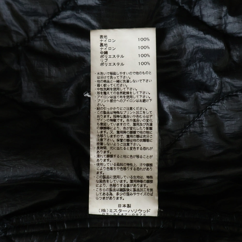 N.HOOLYWOOD(エヌハリウッド) 21AW キルティング ハイネック 中綿ブルゾン 9212-BL01-012 ブラック