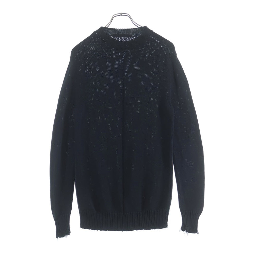 GIVENCHY(ジバンシィ) I Feel Love Damage Knit Sweater 17Y 7899 557 コットンニット ブラック