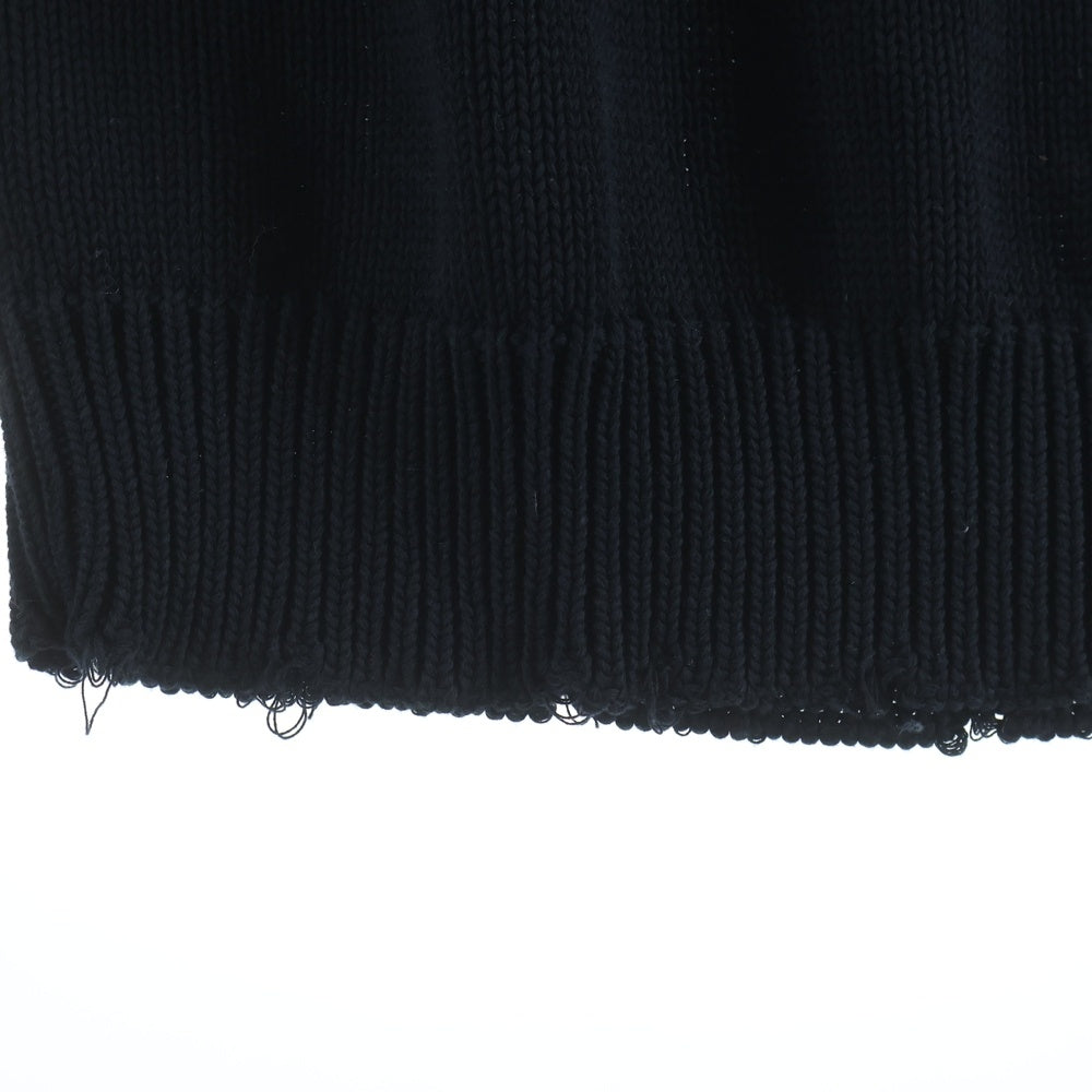 GIVENCHY(ジバンシィ) I Feel Love Damage Knit Sweater 17Y 7899 557 コットンニット ブラック