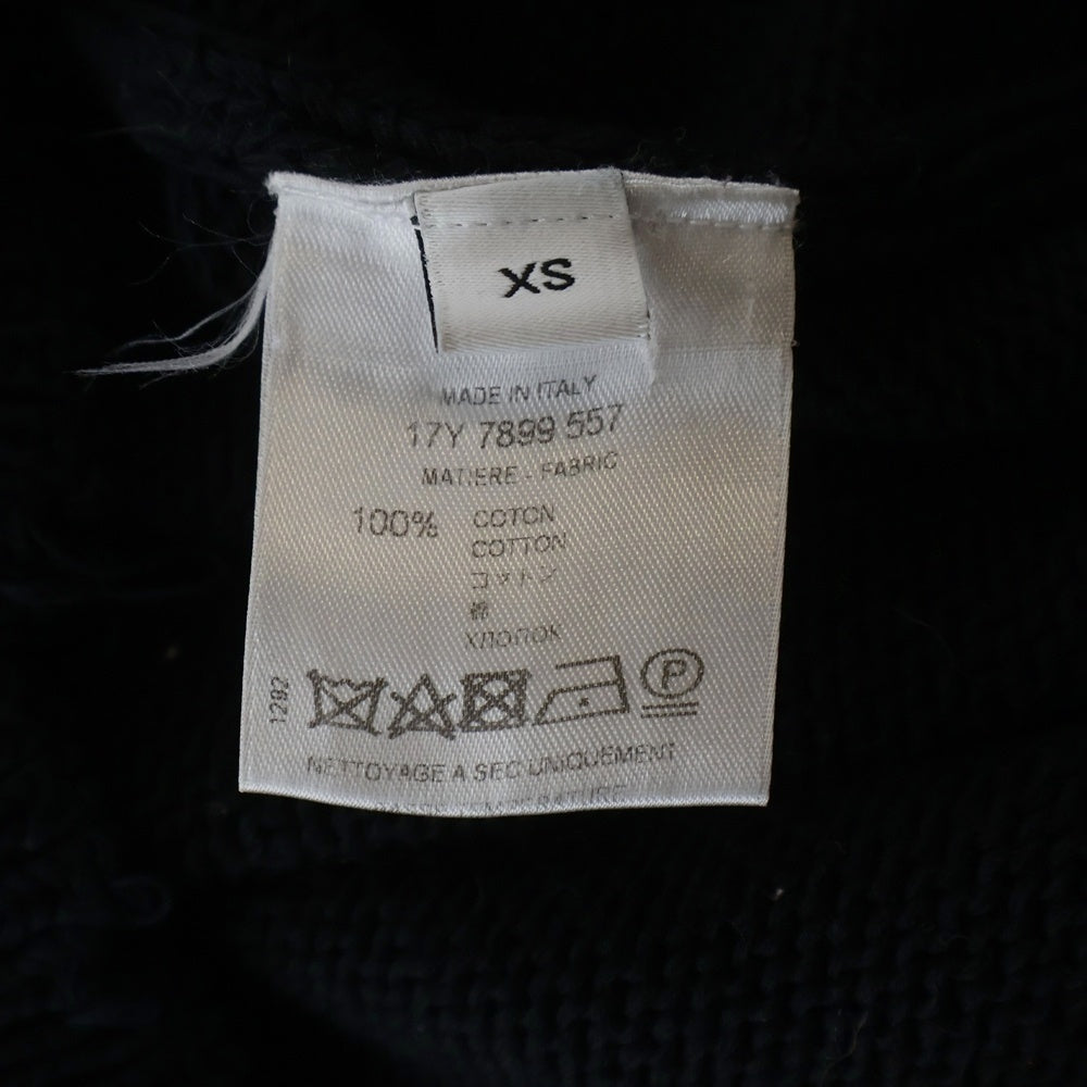 GIVENCHY(ジバンシィ) I Feel Love Damage Knit Sweater 17Y 7899 557 コットンニット ブラック