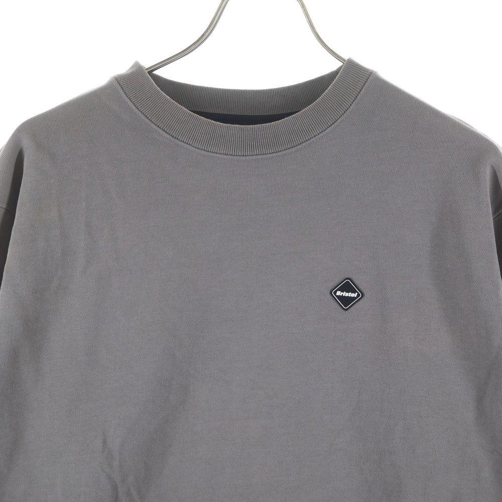 F.C.R.B./F.C.Real Bristol/FCRB(エフシーアールビー/エフシーレアルブリストル) V.I.P CREWNECK SWEAT ワンポイントロゴ スウェット トレーナー FCRB-260081 チャコールグレー
