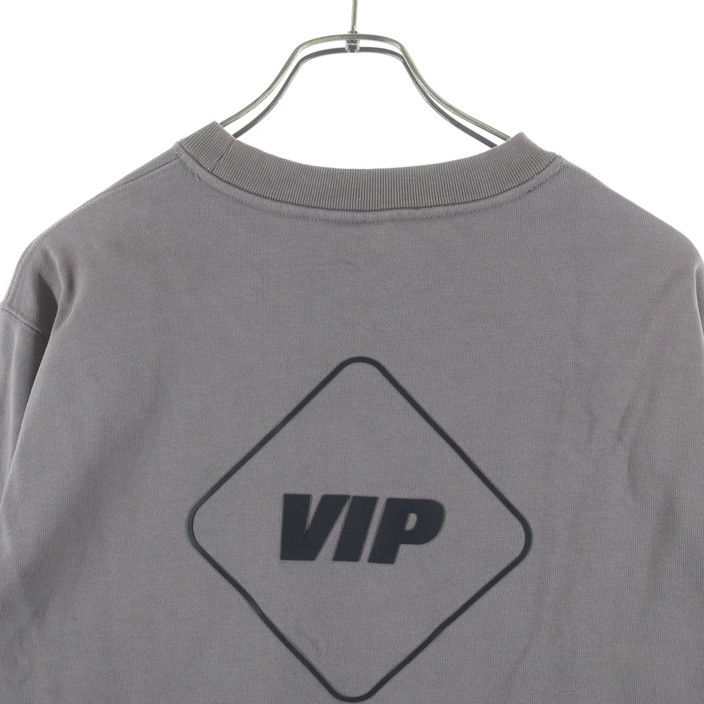 F.C.R.B./F.C.Real Bristol/FCRB(エフシーアールビー/エフシーレアルブリストル) V.I.P CREWNECK SWEAT ワンポイントロゴ スウェット トレーナー FCRB-260081 チャコールグレー