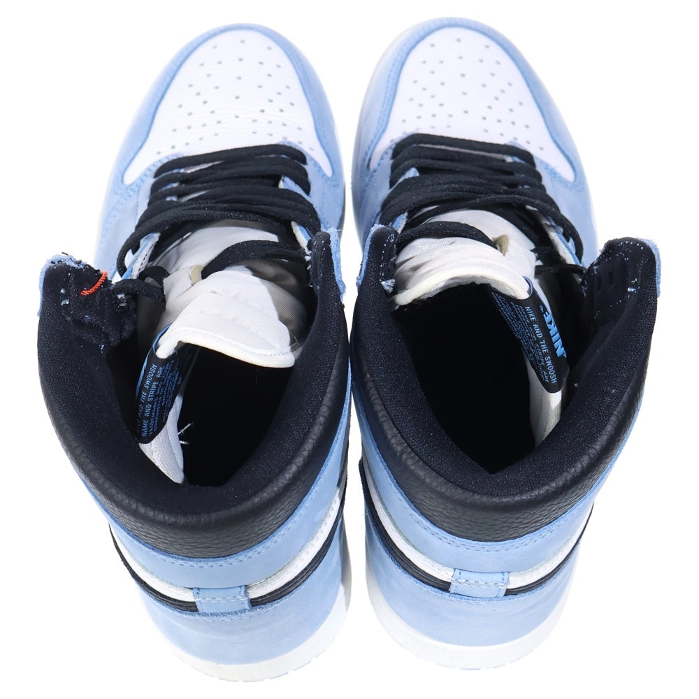 NIKE(ナイキ) AIR JORDAN 1 RETRO HIGH OG UNIVERCITY BLUE エアジョーダン1 ハイ ユニバーシティーブルー ハイカットスニーカー 555088-134 ブルー/ホワイト US10/28cm