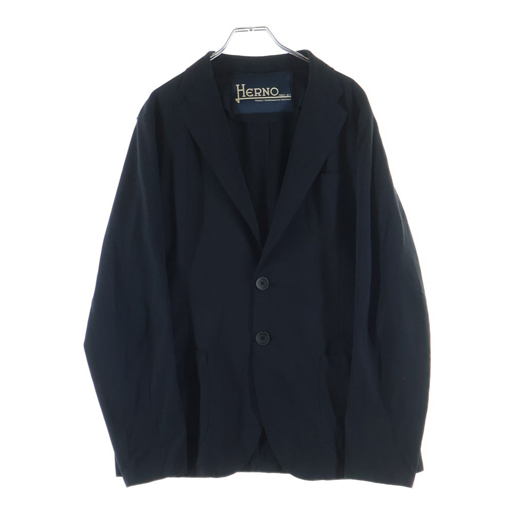 HERNO(ヘルノ) 撥水 ナイロン ストレッチ GA0091U-12359S-9300 2B テーラードジャケット ネイビー