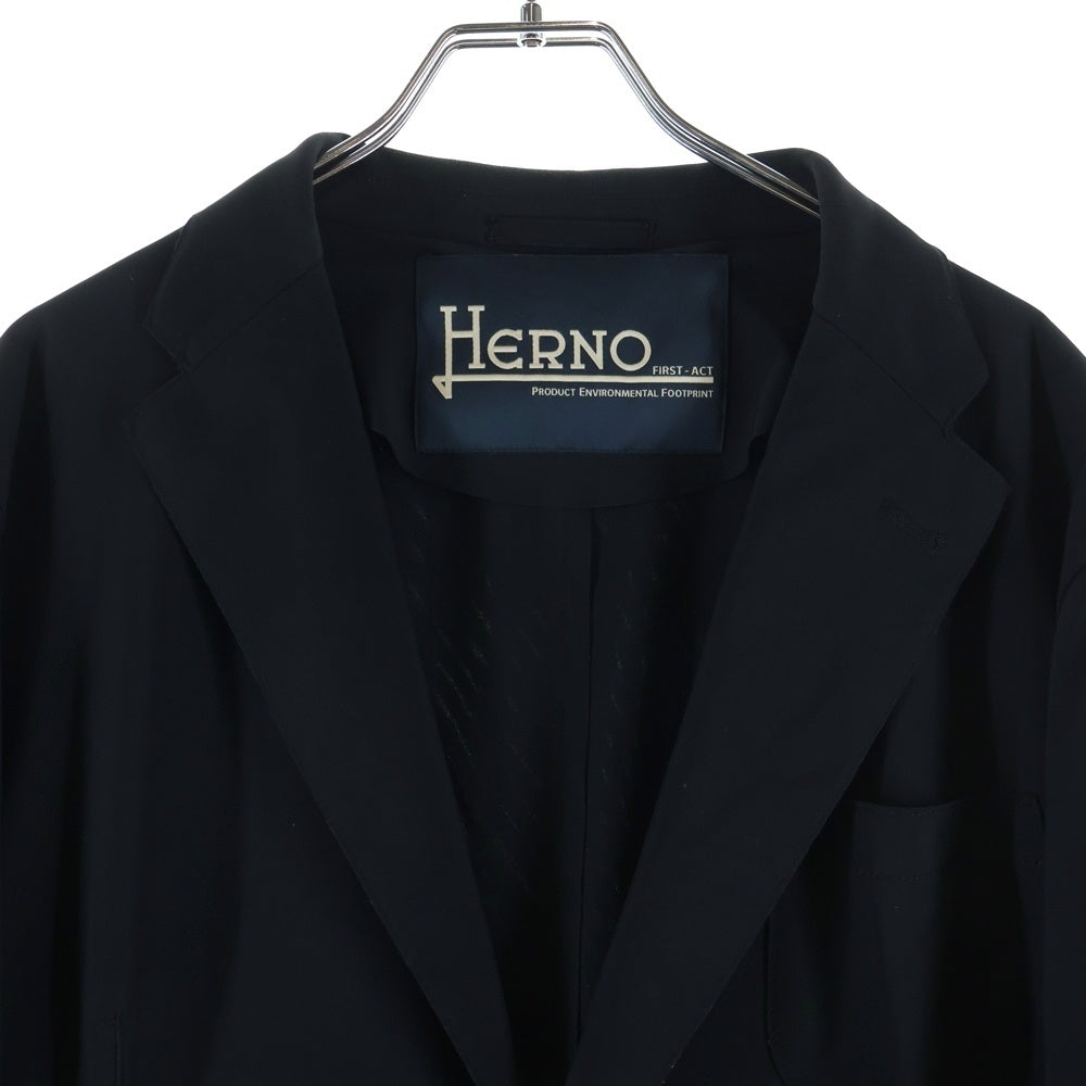 HERNO(ヘルノ) 撥水 ナイロン ストレッチ GA0091U-12359S-9300 2B テーラードジャケット ネイビー