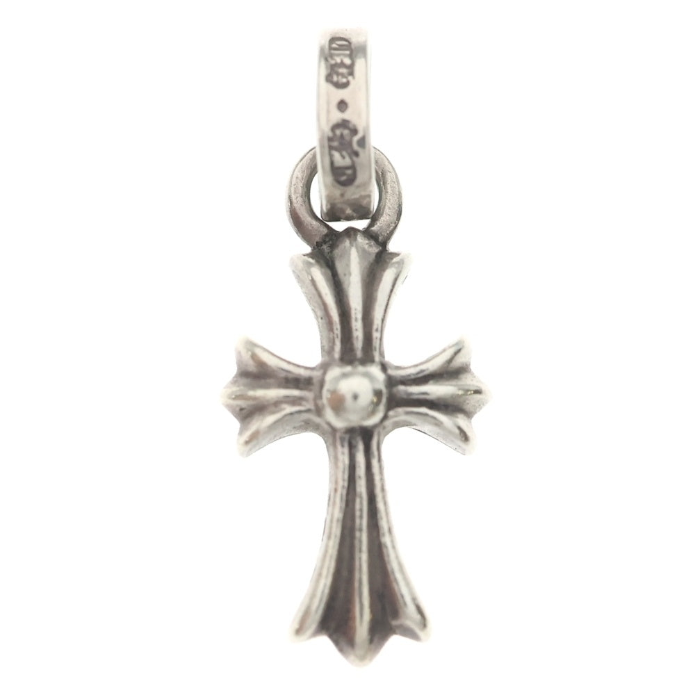 CHROME HEARTS(クロムハーツ) CRS BBYFAT P SAP ベイビーファットクロス PAVEサファイア ペンダントトップ シルバー BCA236