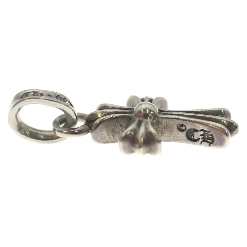 CHROME HEARTS(クロムハーツ) CRS BBYFAT P SAP ベイビーファットクロス PAVEサファイア ペンダントトップ シルバー BCA236
