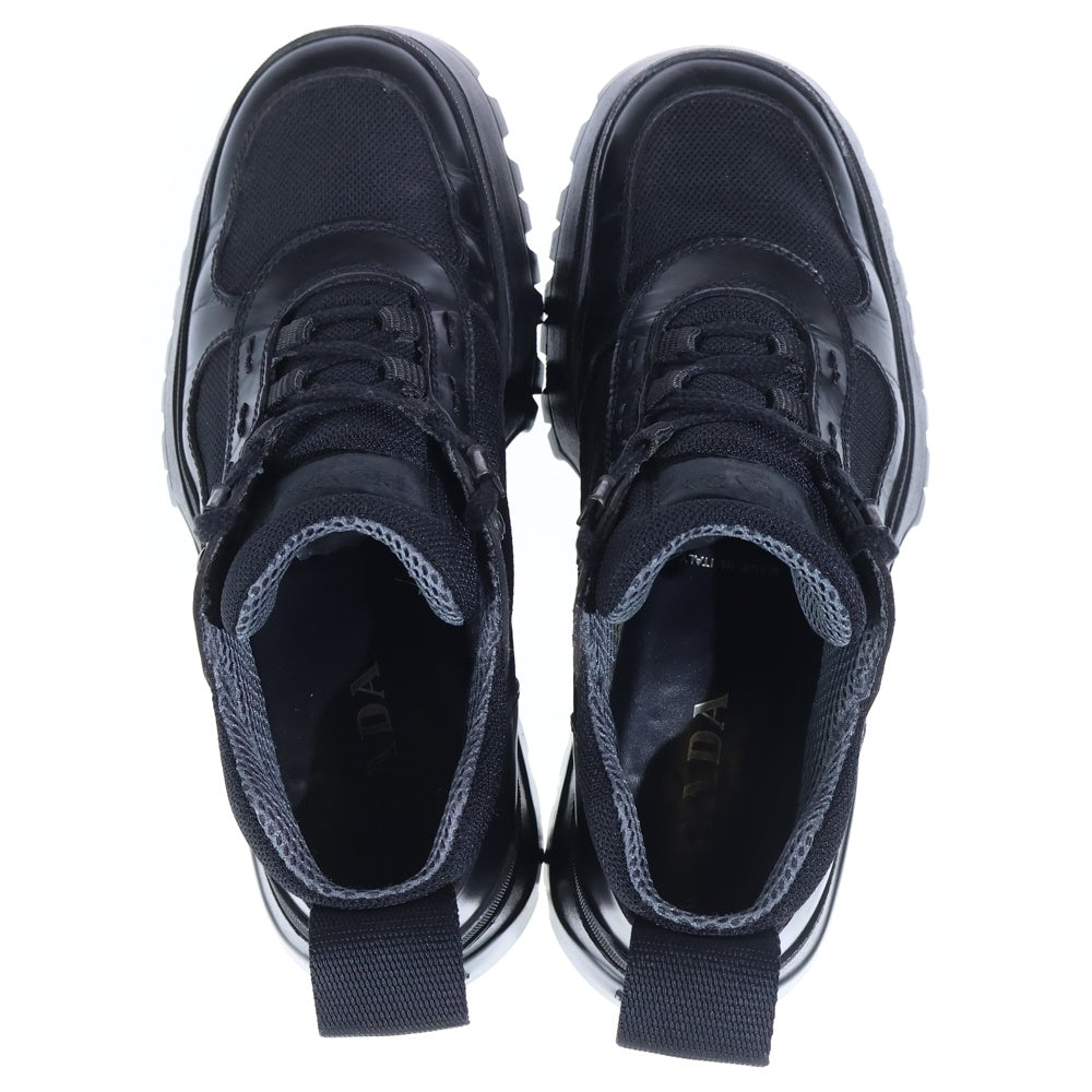 PRADA(プラダ) トレッキングシューズ ビブラムソール レザー切替 903 ローカットスニーカー ブラック