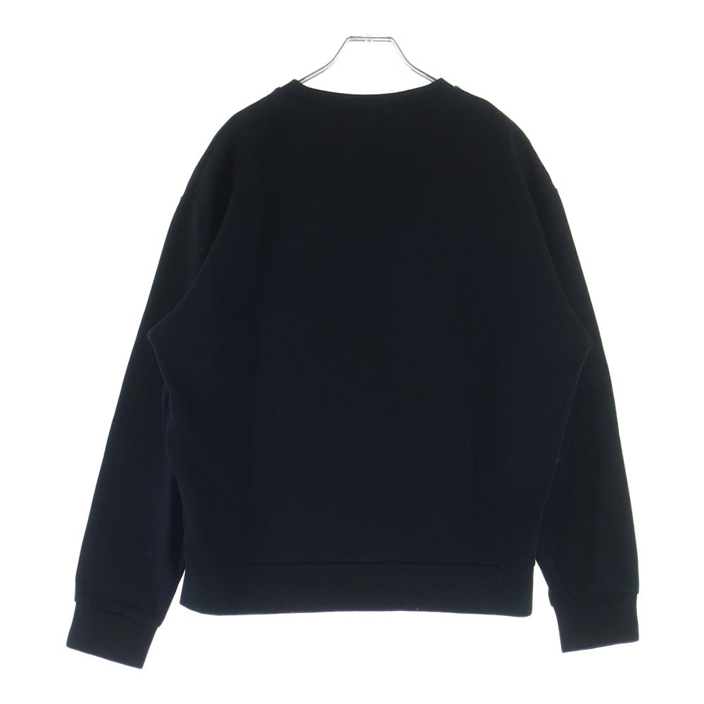 PRADA(プラダ) 24SS テクニカルコットン 三角プレート UJL90B クルーネックスウェット ブラック
