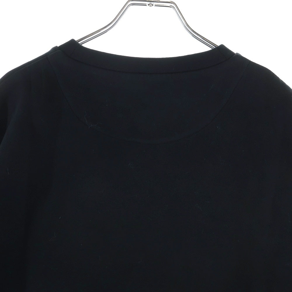 PRADA(プラダ) 24SS テクニカルコットン 三角プレート UJL90B クルーネックスウェット ブラック