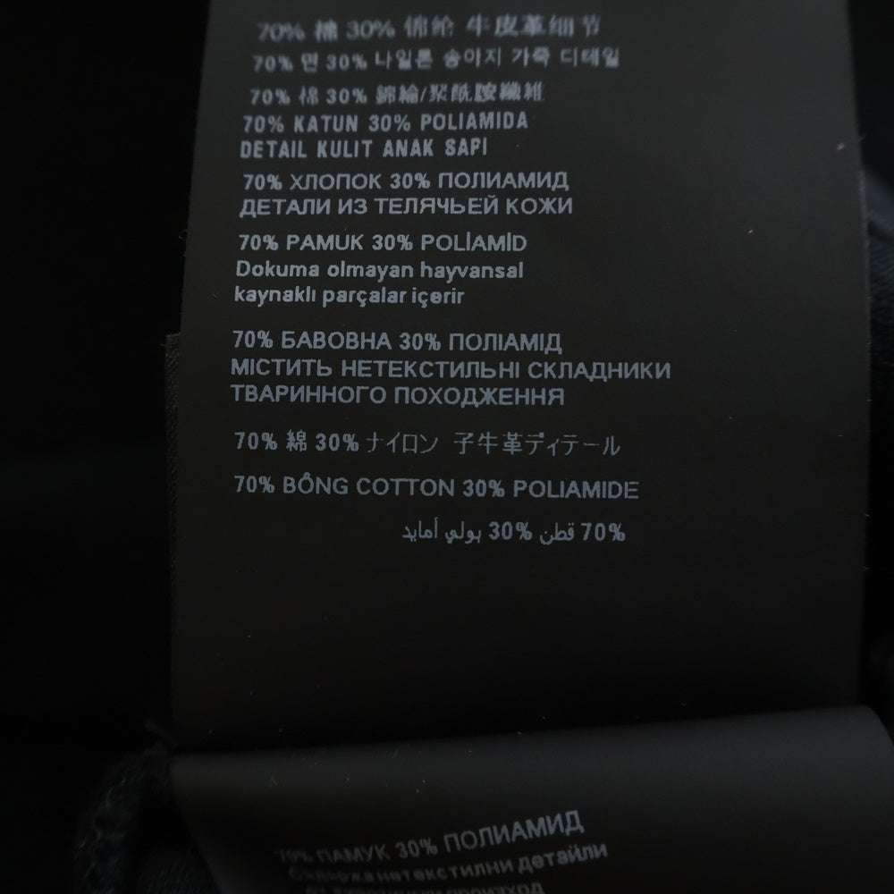 PRADA(プラダ) 24SS テクニカルコットン 三角プレート UJL90B クルーネックスウェット ブラック