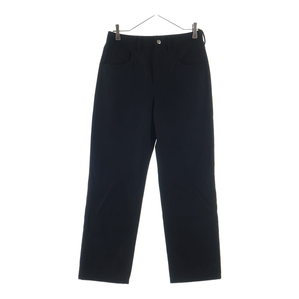 PRADA(プラダ) 21AW 三角プレート ウール P269E ストレートパンツ ブラック レディース