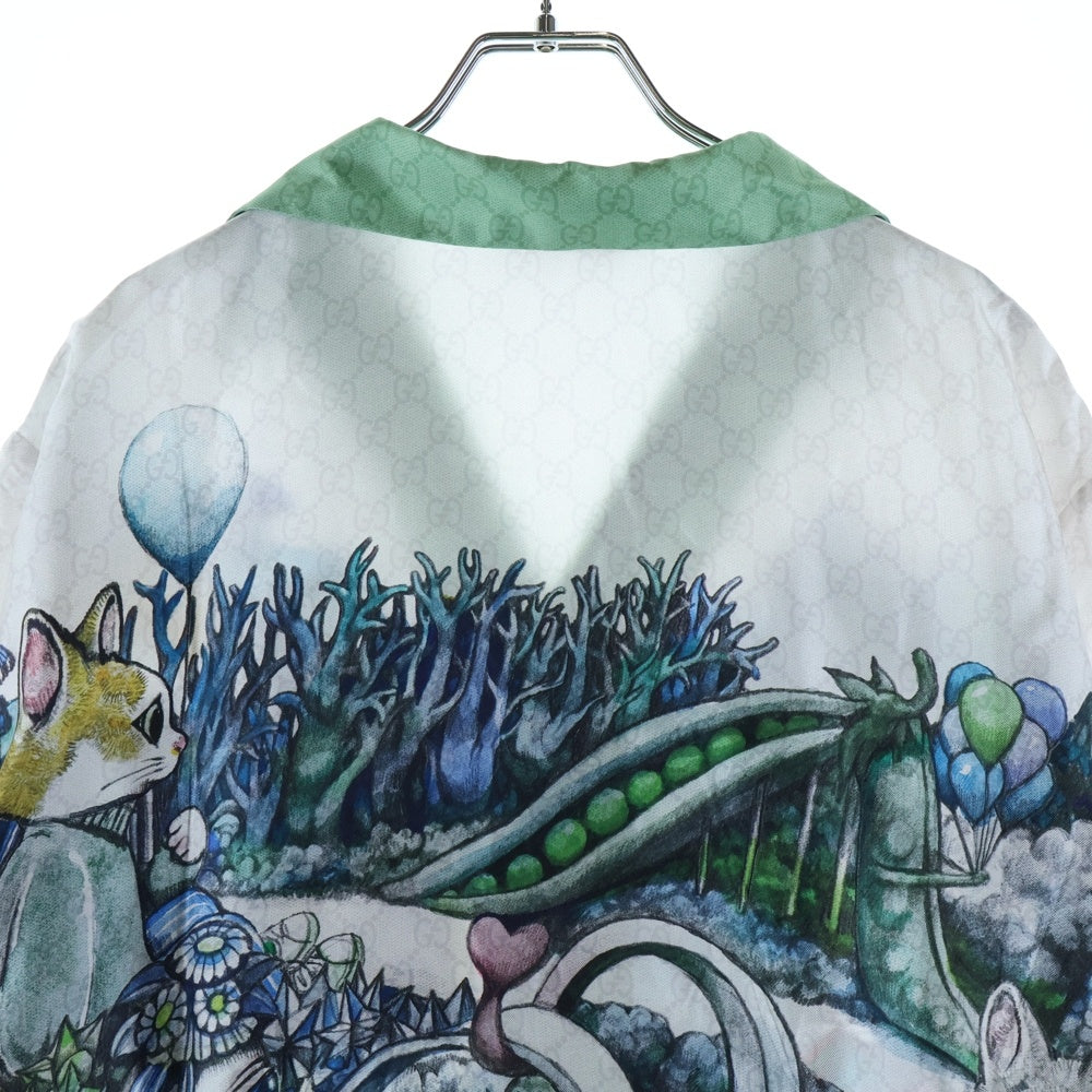 GUCCI(グッチ) 25SS ×HIGUCHI YUKO ヒグチユウコ 864048 レーヨン 半袖シャツ 総柄
