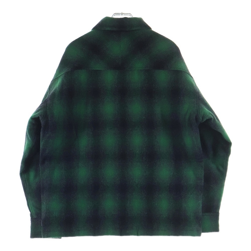 NEIGHBORHOOD(ネイバーフッド) 24AW CPO SHIRT LS OMBRE キルティングライニング 242TSNH-SHM06 シャツジャケット グリーン