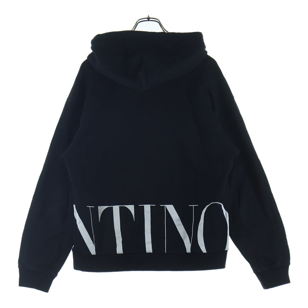 VALENTINO(ヴァレンティノ) 20AW フロントロゴプリント フーディープルオーバーパーカー UV3MF15N6M1 ブラック