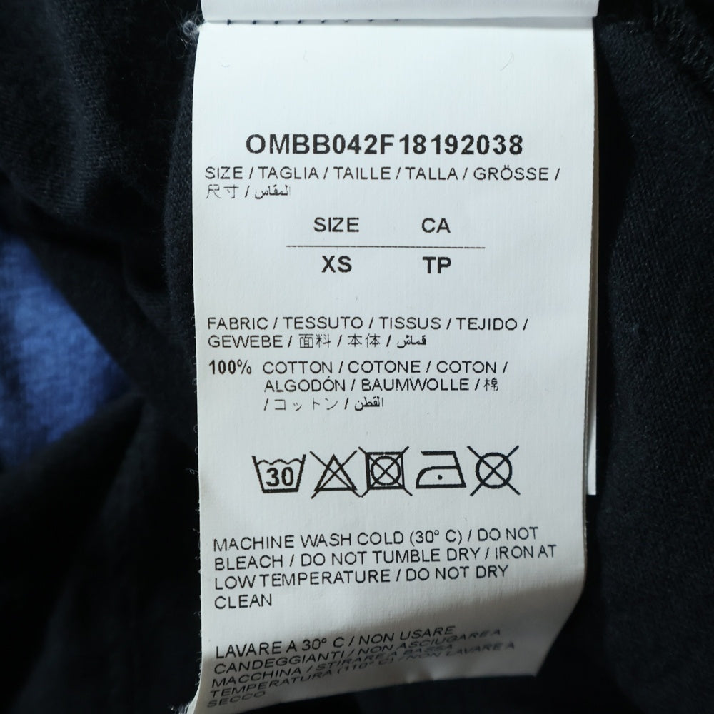 OFF-WHITE(オフホワイト) レイヤード フーディーパーカー OMBB042F1819203 ブラック