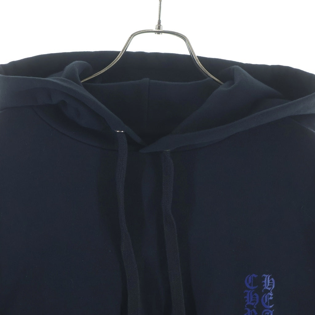 CHROME HEARTS(クロムハーツ) VERTICAL LOGO PULLOVER HOODIE ヴァーティカルロゴ プルオーバーパーカー フーディー ブラック/ネイビー