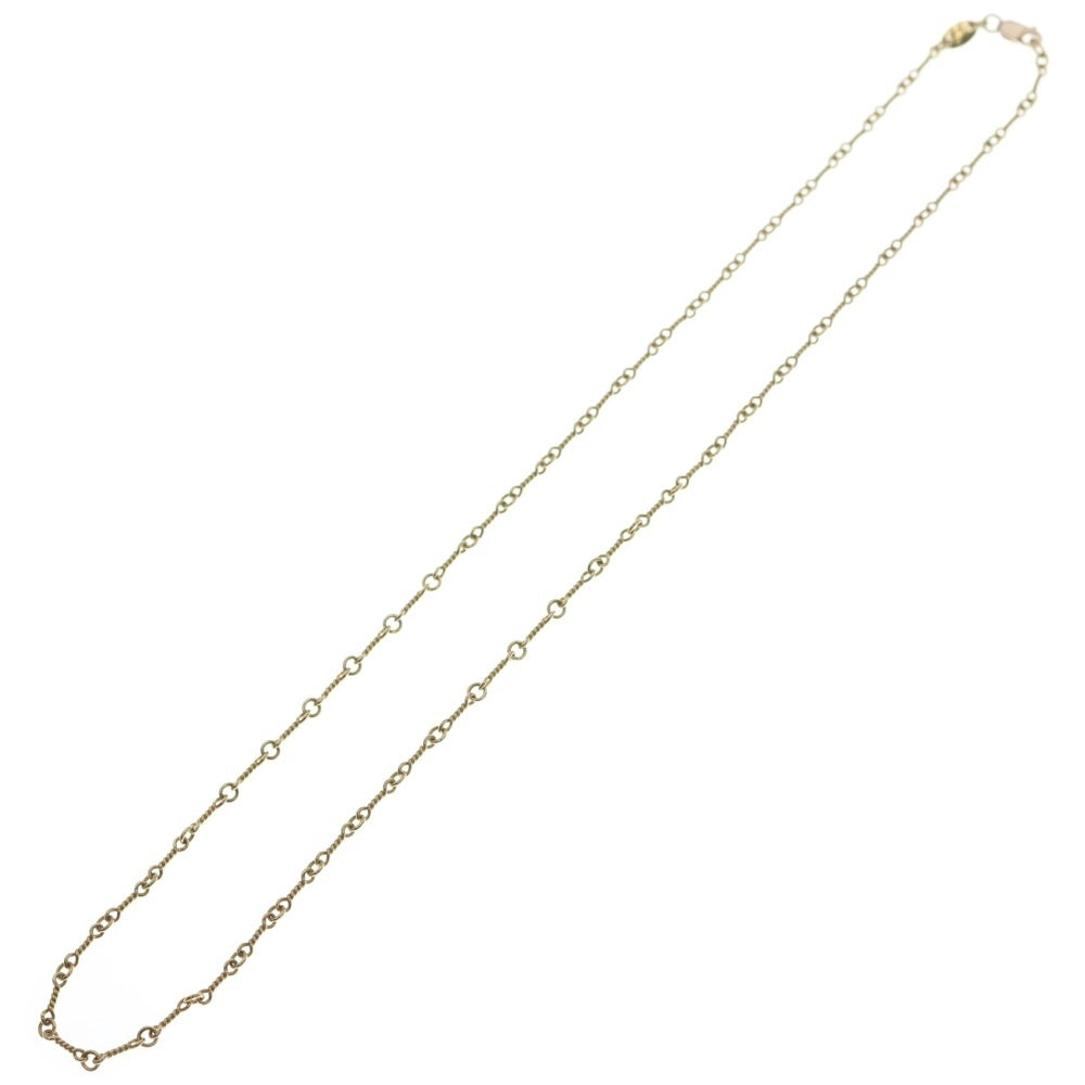 CHROME HEARTS(クロムハーツ) 22K NECKCHAIN T18 ツイストチェーンネックレス 18inch ゴールドBCA014