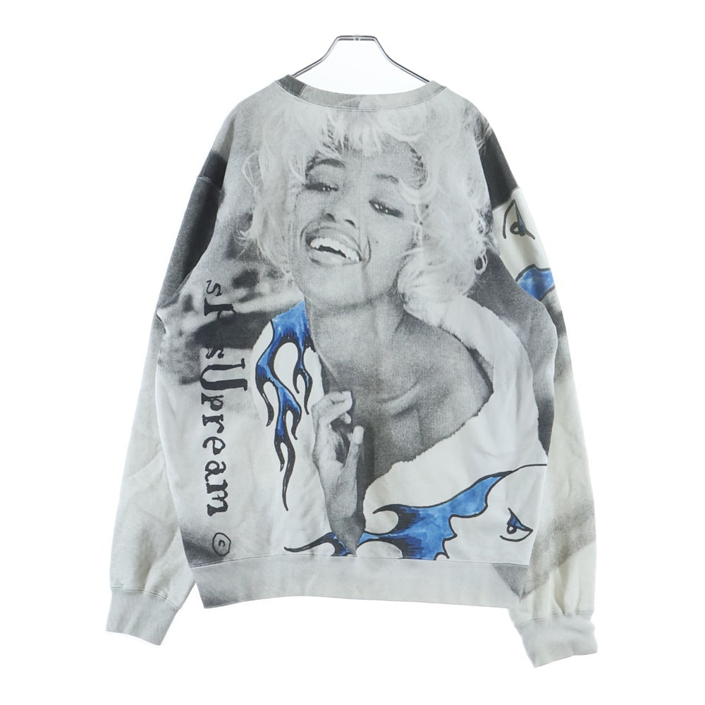 SUPREME(シュプリーム) 20AW Naomi Crewneck ナオミキャンベル クルーネックスウェット ホワイト 総柄