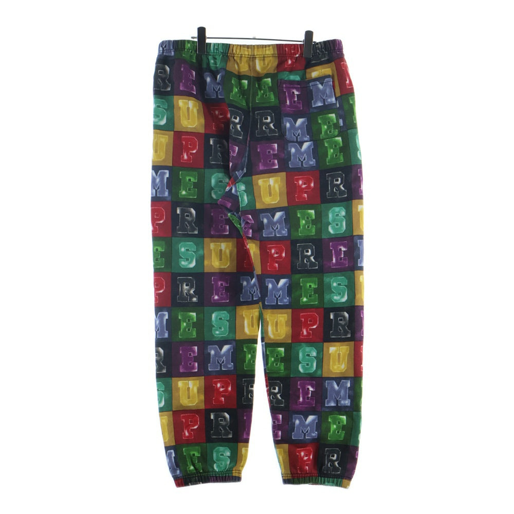 SUPREME(シュプリーム) 20AW Blocks Sweatpant ブロックススウェットパンツ マルチカラー 総柄