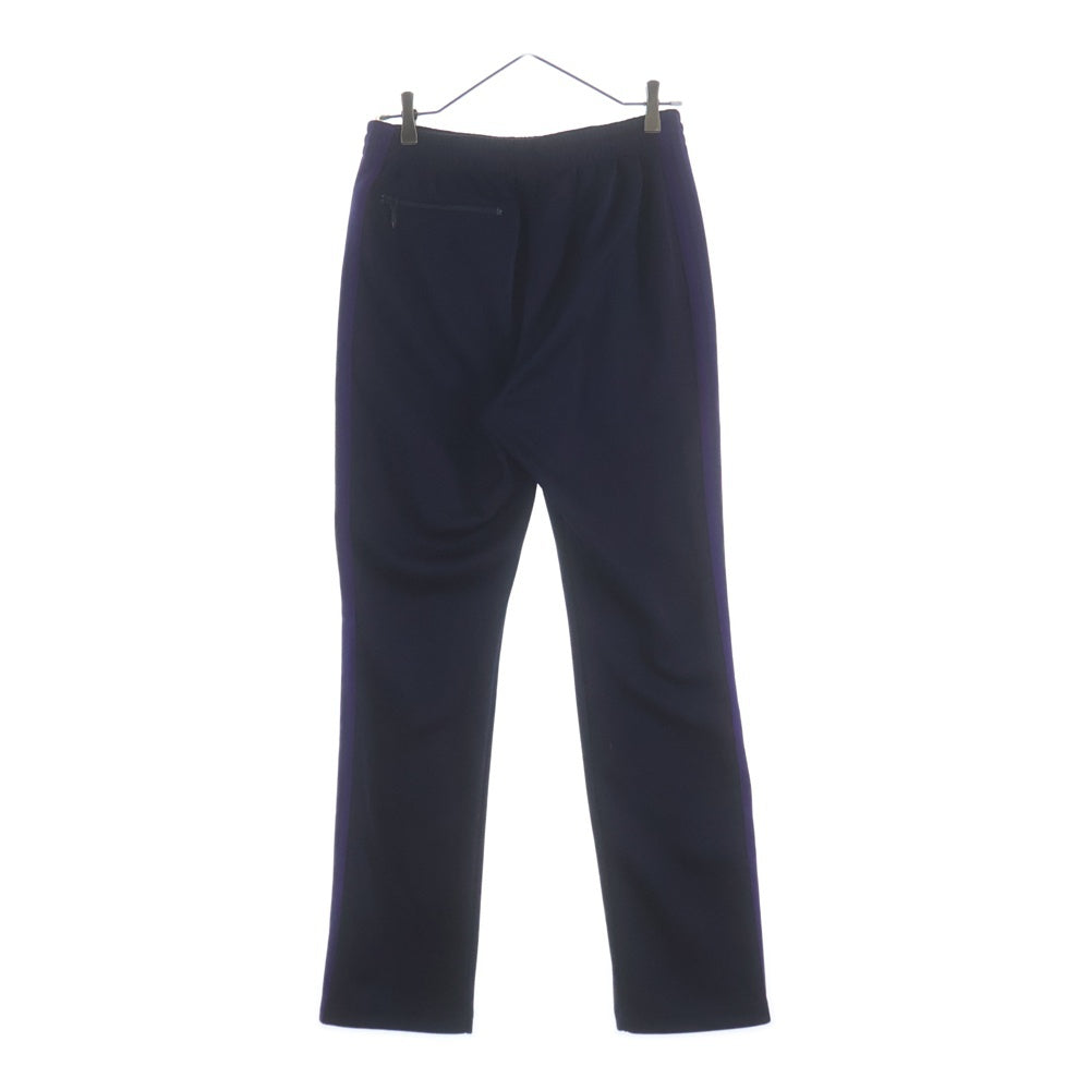 Needles(ニードルス) 23AW Narrow Track Pant Poly Smooth ロゴ刺繍 ナロー トラックパンツ ネイビー/パープル NS247