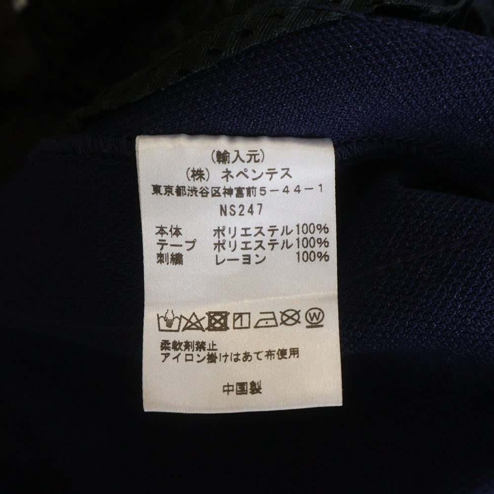 Needles(ニードルス) 23AW Narrow Track Pant Poly Smooth ロゴ刺繍 ナロー トラックパンツ ネイビー/パープル NS247