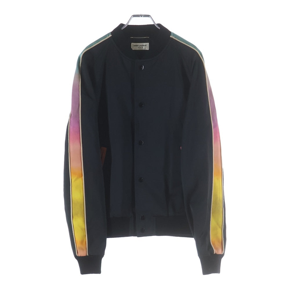 SAINT LAURENT PARIS(サンローランパリ) 18SS Panther Teddy Jacket パンサー テディジャケット 袖グラデーション 515184 Y637S ブラック