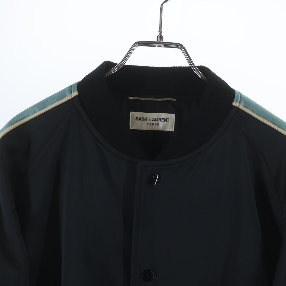 SAINT LAURENT PARIS(サンローランパリ) 18SS Panther Teddy Jacket パンサー テディジャケット 袖グラデーション 515184 Y637S ブラック