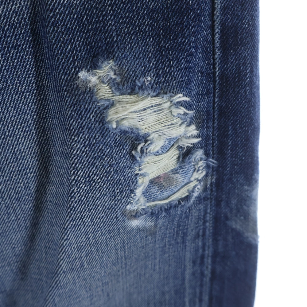 Levi's(リーバイス) 25SS RE/DONE 90S JEAN ダメージ加工 テーパードデニムパンツ 1137NJ インディゴ レディース