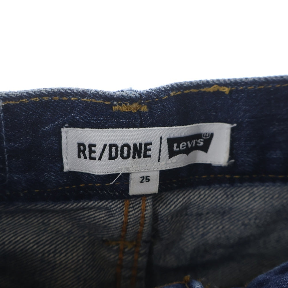 Levi's(リーバイス) 25SS RE/DONE 90S JEAN ダメージ加工 テーパードデニムパンツ 1137NJ インディゴ レディース