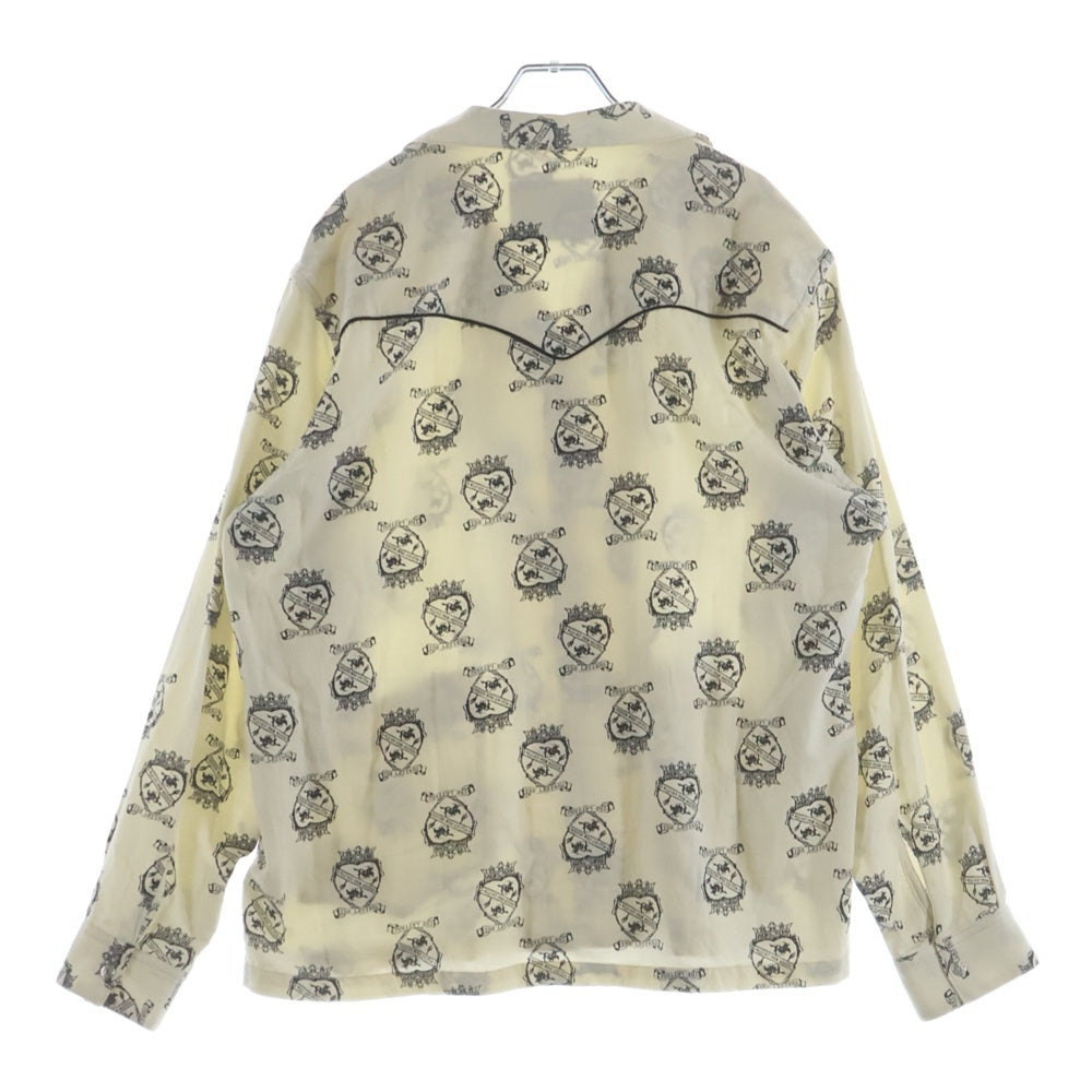 The Letters(ザレターズ) 24SS WESTERN PAJAMA SHIRT CROWN HARTS COW BOY FLANNEL COTTON スナップ ウエスタン LSBD-S0004C パジャマシャツ ベージュ