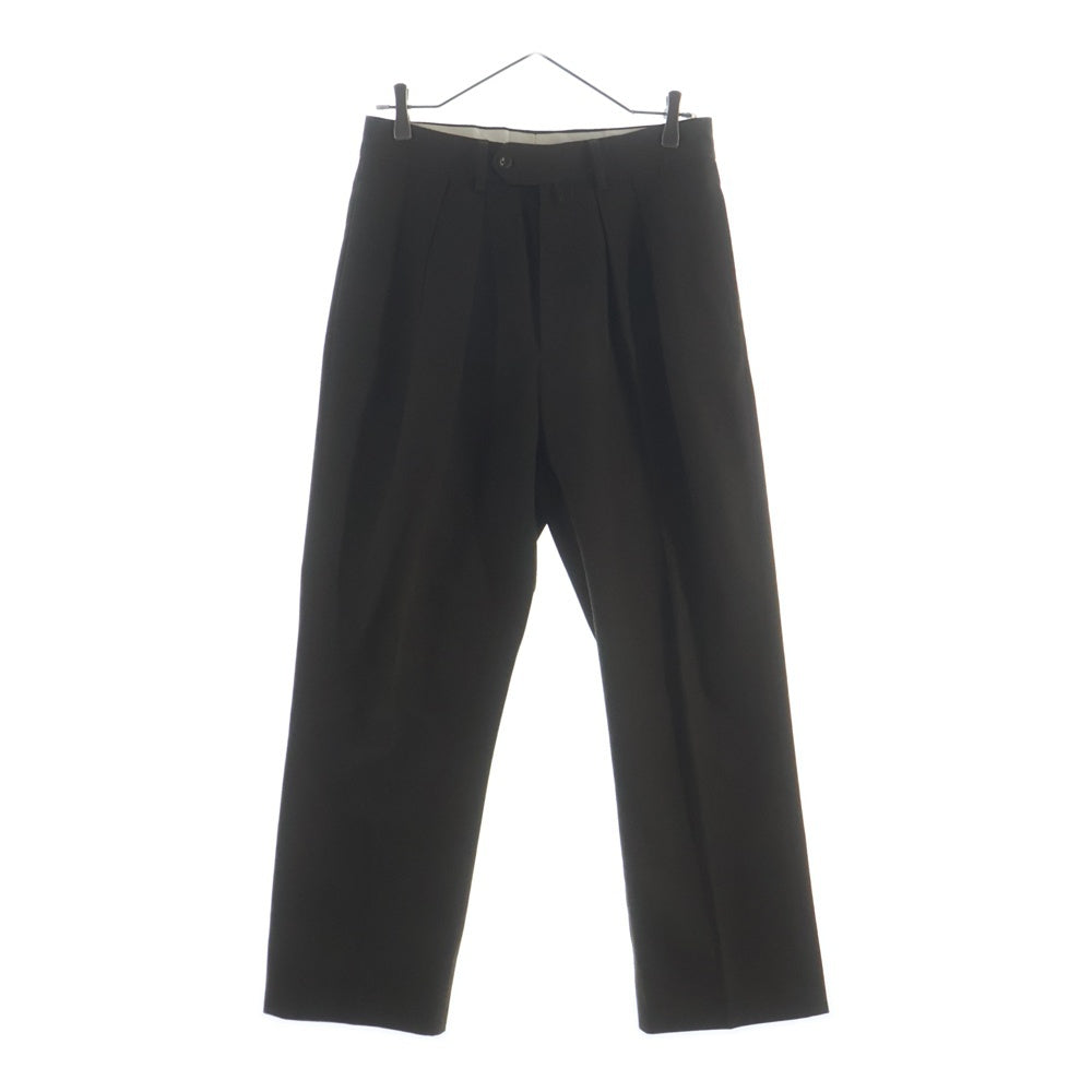 NEAT(ニート) AWC TROPICAL AMERICAN WOOLEN COMPANY ツータック センタークリース ボタンフライ スラックス ブラウン
