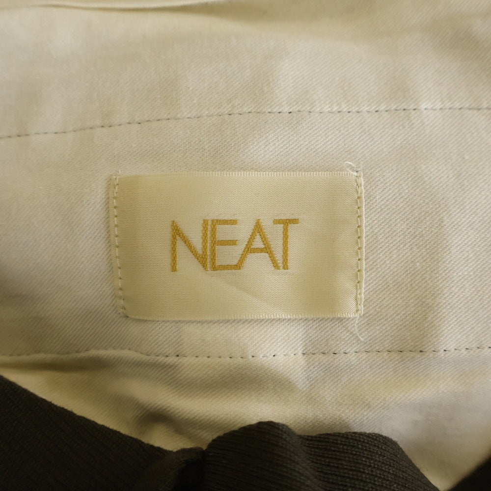 NEAT(ニート) AWC TROPICAL AMERICAN WOOLEN COMPANY ツータック センタークリース ボタンフライ スラックス ブラウン
