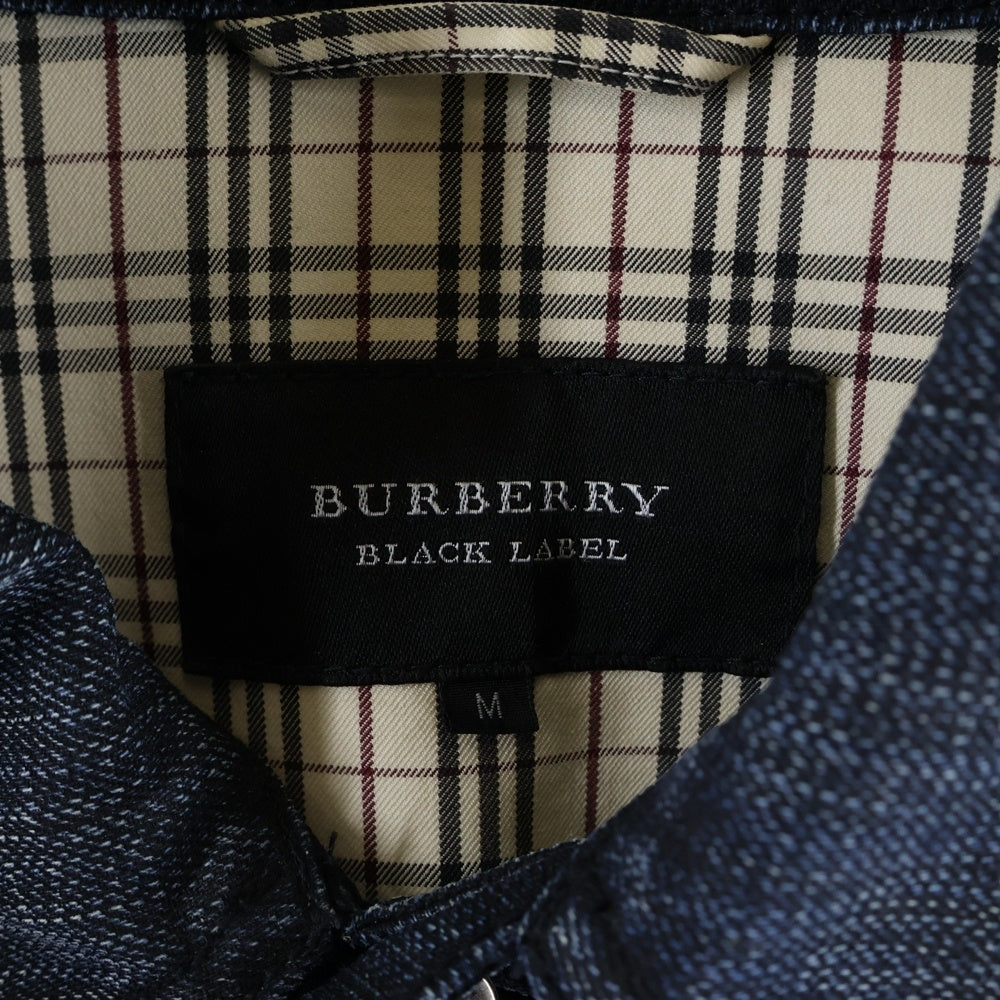 BURBERRY BLACK LABEL(バーバリー ブラックレーベル) 裏地ノヴァチェックデニムジャケット BMP18-217-28 インディゴ