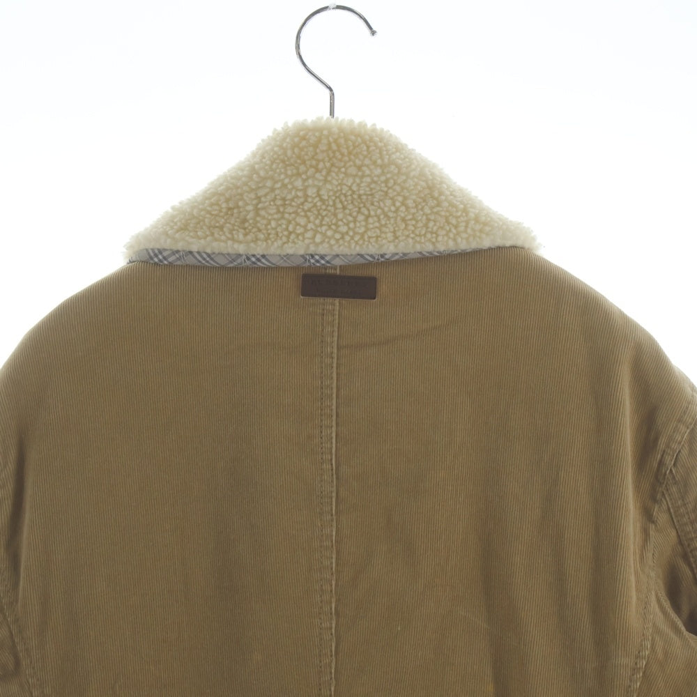 BURBERRY BLACK LABEL(バーバリー ブラックレーベル) コーデュロイ ボアジャケット D1F21-421-44 ベージュ