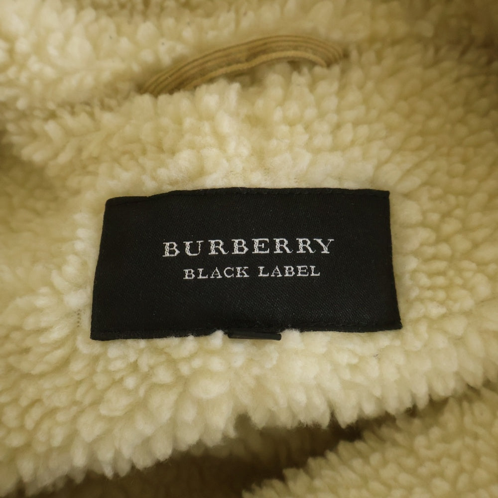 BURBERRY BLACK LABEL(バーバリー ブラックレーベル) コーデュロイ ボアジャケット D1F21-421-44 ベージュ