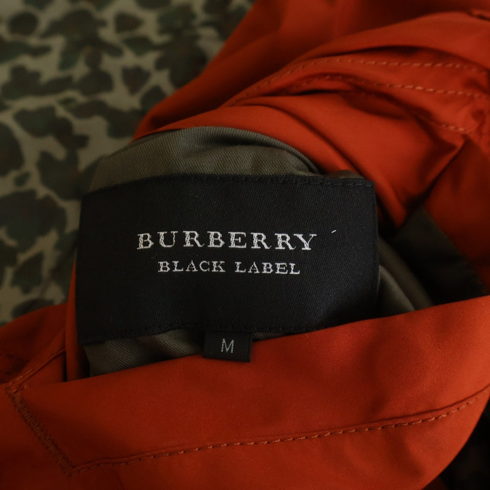 BURBERRY BLACK LABEL(バーバリー ブラックレーベル) リバーシブル ナイロンパーカー D1F12-511-76 カモ/オレンジ