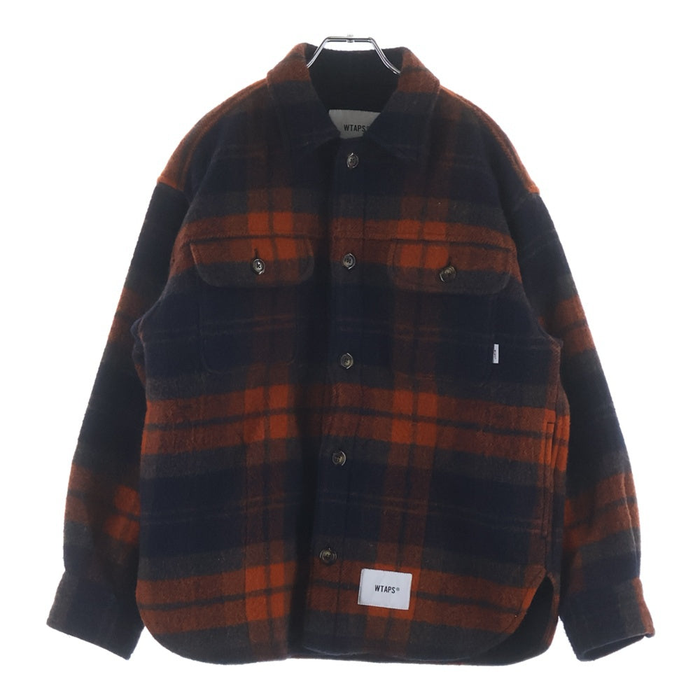 WTAPS(ダブルタップス) 24AW WCPO 02 / JACKET / WOPL. MOSSER. TEXTILE/WCPO 02 CPOシャツジャケット 242WVDT-JKM04 ブラウン