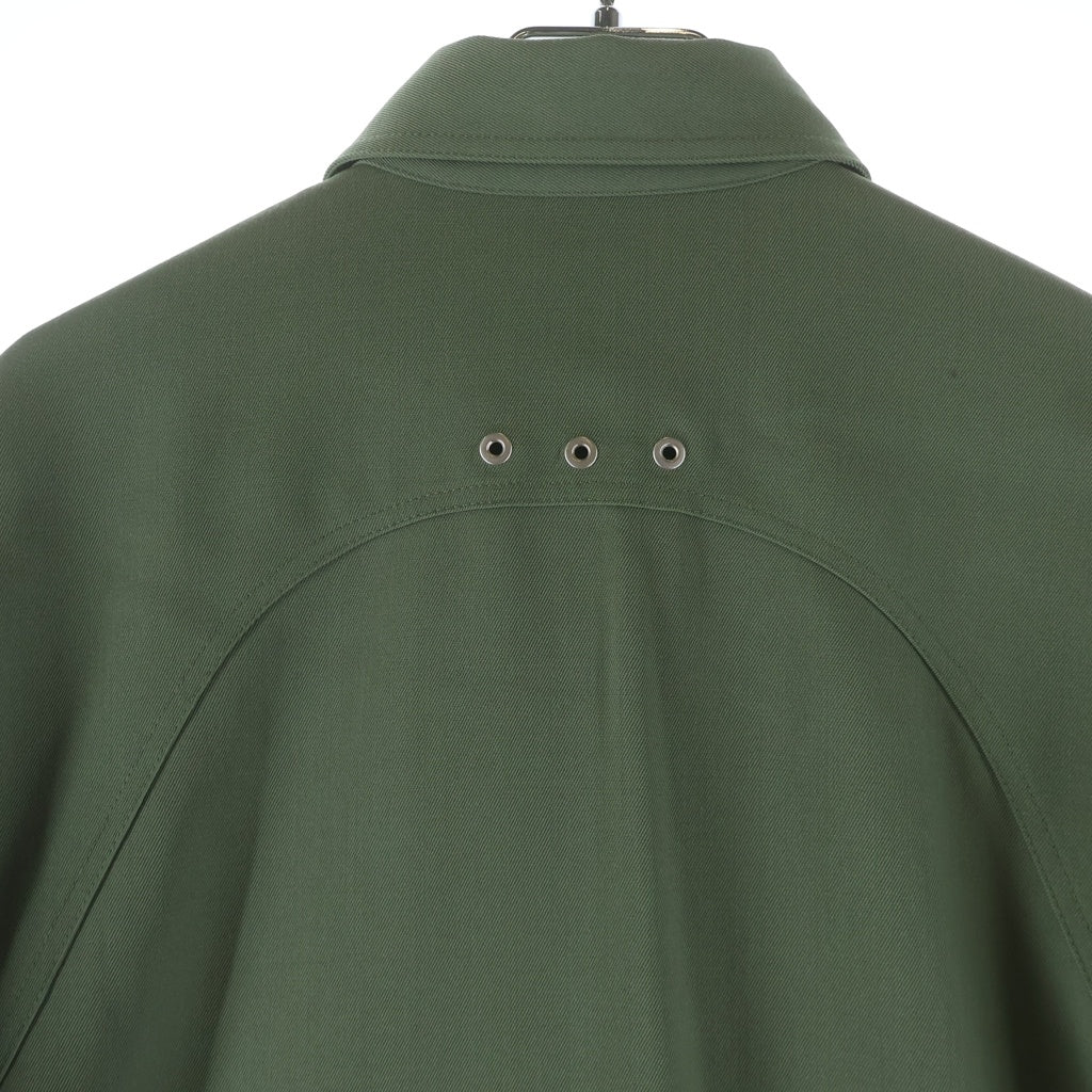 JIL SANDER(ジルサンダー) トロピカルウール ロングライン 長袖シャツ カーキ JSMU600828