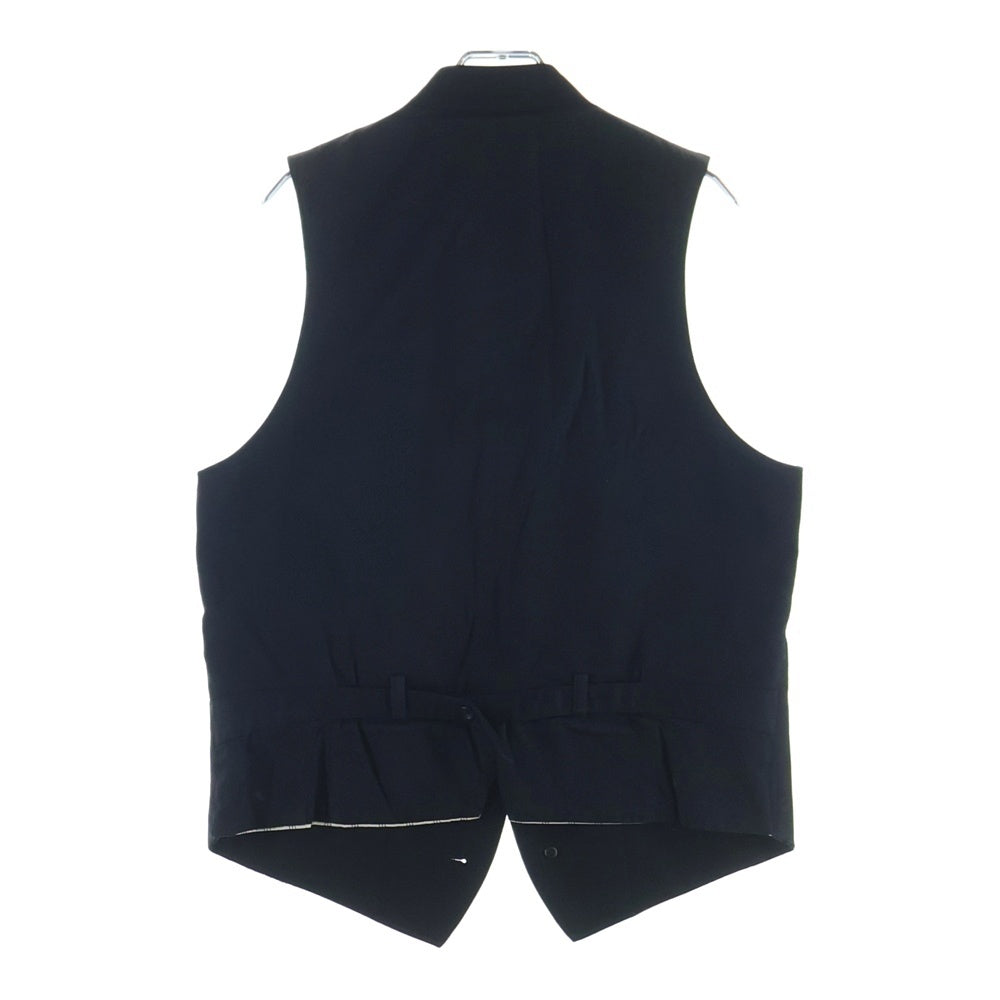 Yohji Yamamoto POUR HOMME(ヨウジヤマモト プールオム) スタンドカラーベスト ウールギャバジン HJ-V04-100 ベスト ブラック