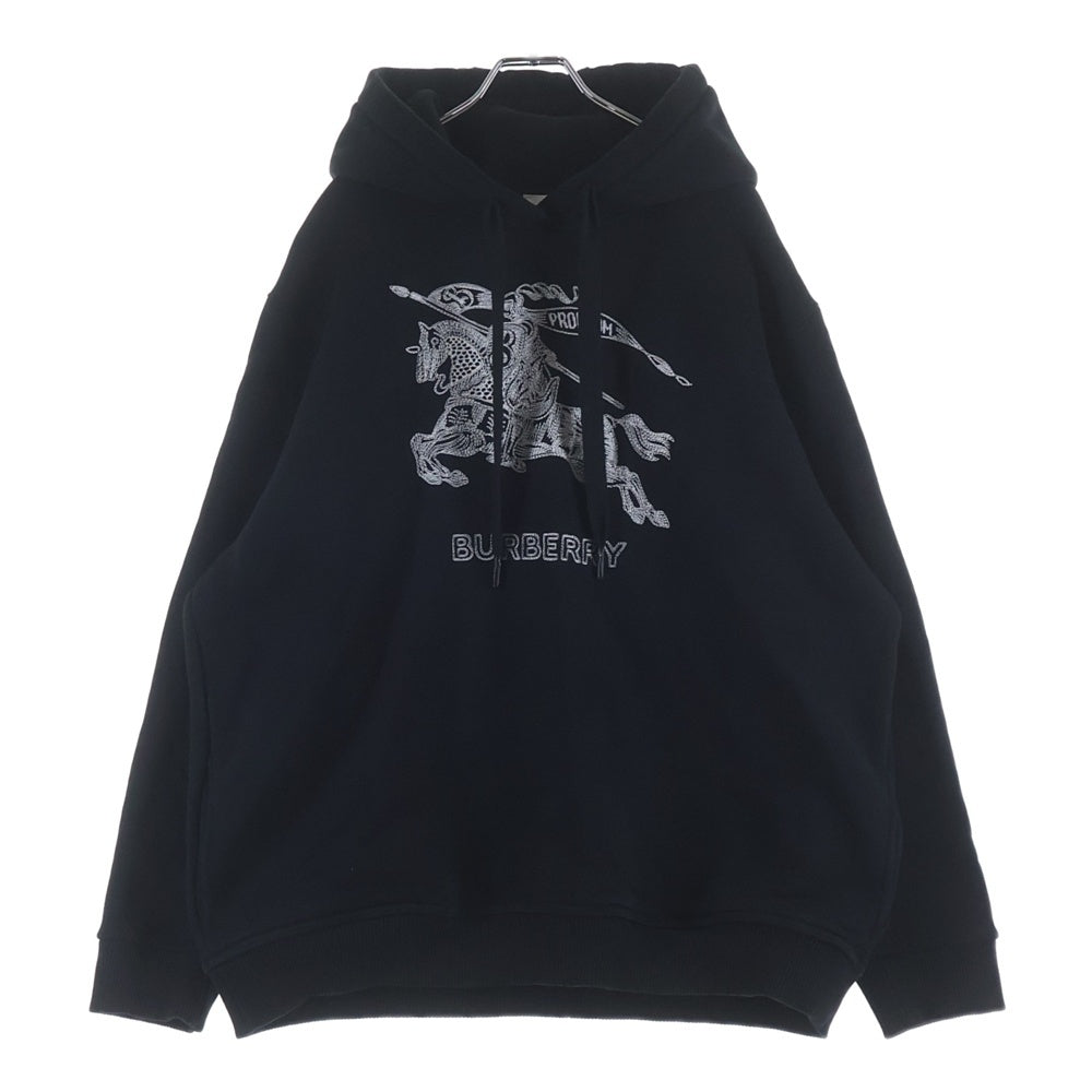 BURBERRY(バーバリー) 23AW DRAKE エンブロイダリー プルオーバーパーカー 8072776 ブラック