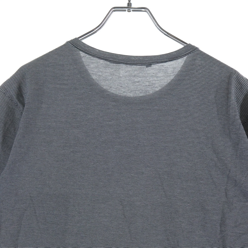 LOUIS VUITTON(ルイヴィトン) ボーダー ポケットロゴ RM091S MOJR62JDS クルーネックTシャツ ネイビー