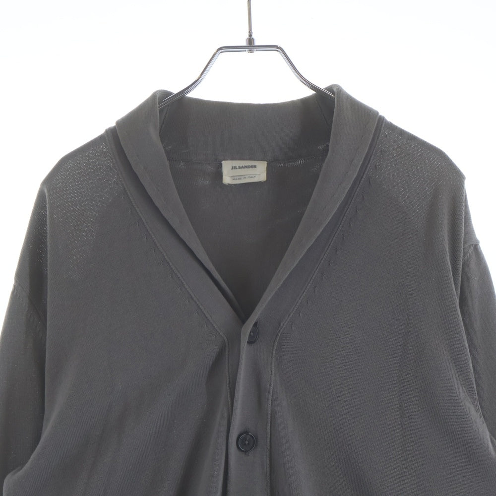 JIL SANDER(ジルサンダー) ショールカラー コットン 751065 MY250208 カーディガン グレー